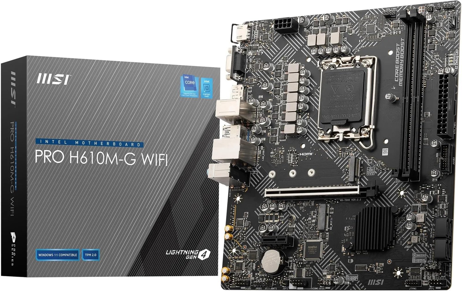 MSI PRO H610M-G WIFI Motherboard