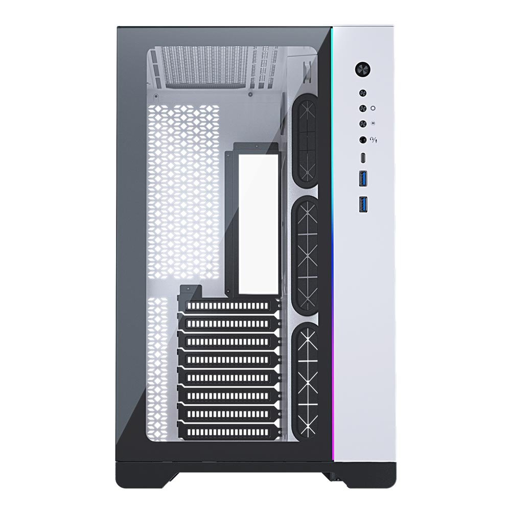 Phanteks Chassis Metallic Gear NEO Qube ATX Tempered Glass Case DRGB, White - Image 3