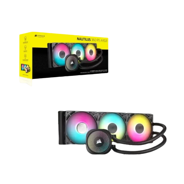 Corsair NAUTILUS 360 RS ARGB Liquid CPU Cooler - Black - Image 2