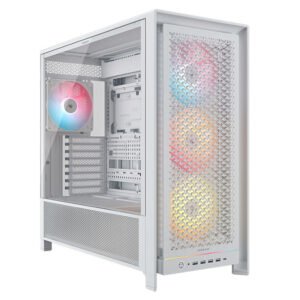 CORSAIR FRAME 5000D RS ARGB High-Airflow Mid-Tower PC Case - White
