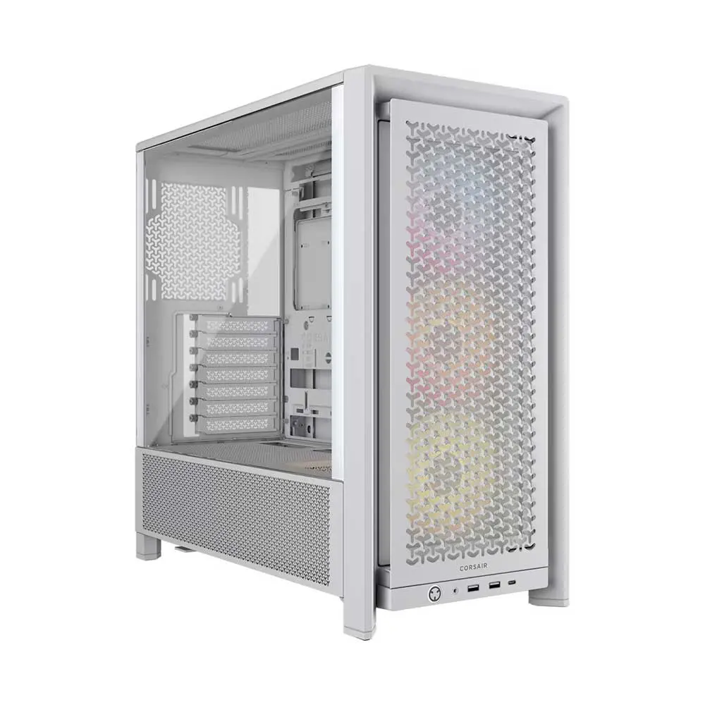 CORSAIR FRAME 4000D RS ARGB Modular Mid-Tower PC Case - White