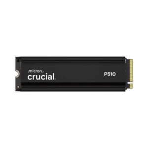 Crucial P510 1TB PCIe Gen5 NVMe 2280 M.2 SSD with heatsink