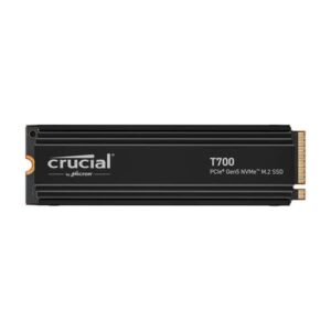 Crucial T700 1TB PCIe Gen5 NVMe M.2 SSD with heatsink