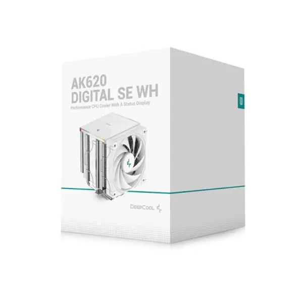 DEEPCOOL AK620 DIGITAL SE White CPU 120mm CPU Air Cooler White - Image 2