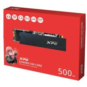 ADATA XPG GAMMIX S50 CORE 500GB PCIe Gen4 x4 M.2 2280 Solid State Drive/SSD