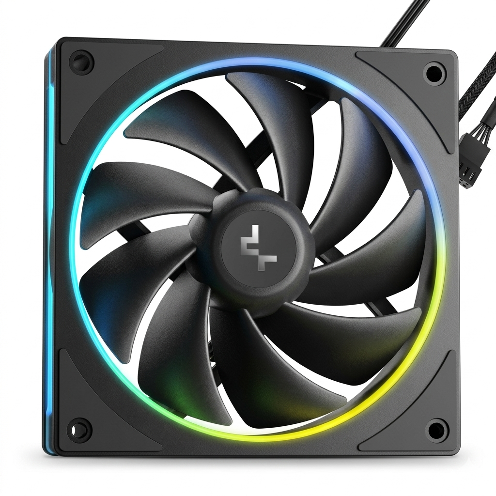 Deepcool LM360 360mm ARGB AIO Liquid Cooler With A Compact 2.4" IPS Display (Black)