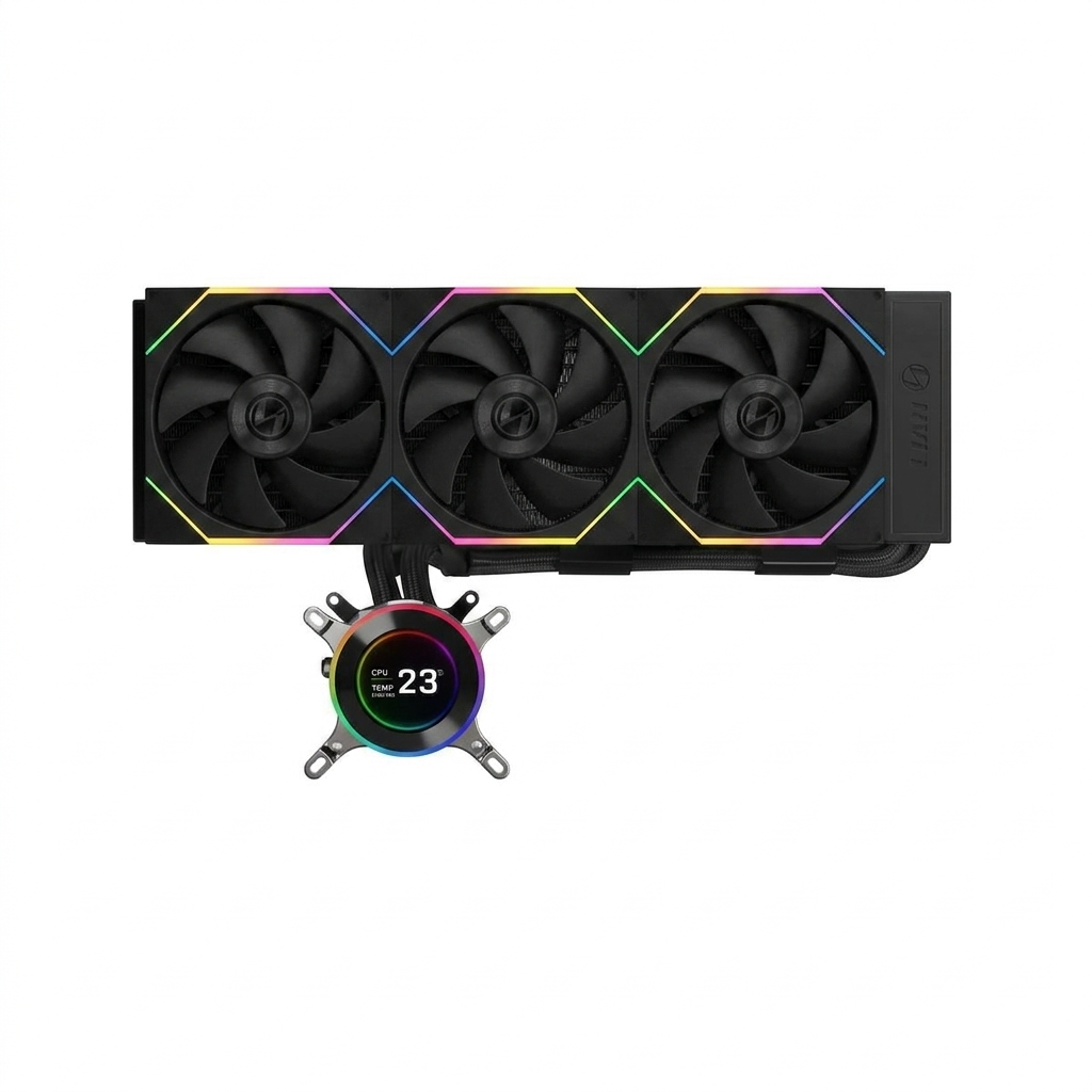 Lian Li Hydroshift II LCD-C 360TL White 360mm AIO Liquid Cooler Black