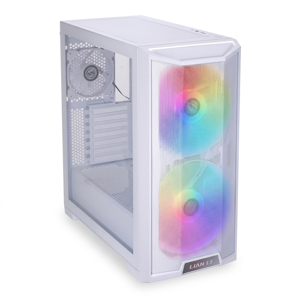 Lian Li Chassis LANCOOL 215X Black Cabinet - White