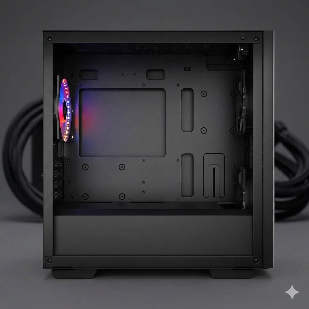 DEEPCOOL Matrexx 40 3FS MATX LED Mini Tower Cabinet (Black) - Image 2