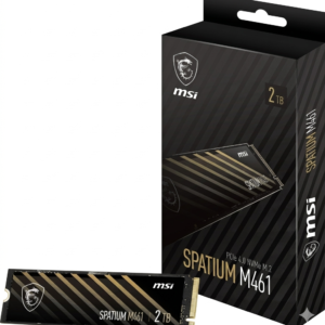 MSI M461 2TB PCIe Gen4x4 NVMe 4.0 M.2 3D Nand Internal Solid State SSD