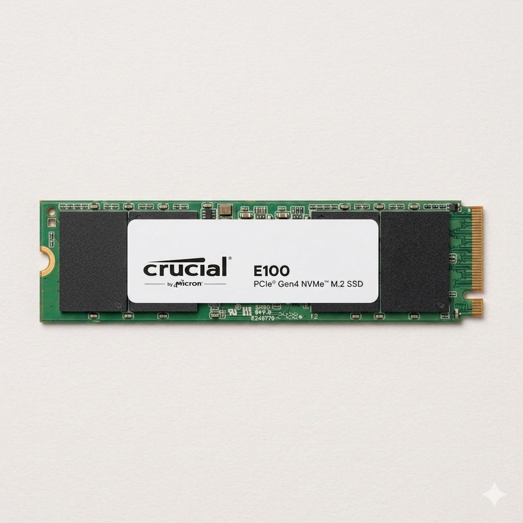 Crucial E100 1TB PCIe Gen4 NVMe M.2 SSD