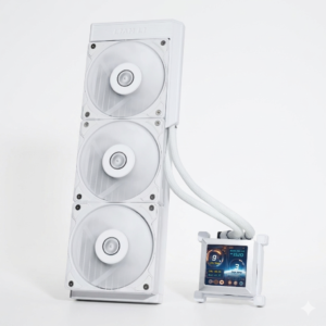 Lian Li HydroShift LCD 360S WHITE 360mm AIO With LCD Liquid Cooler White