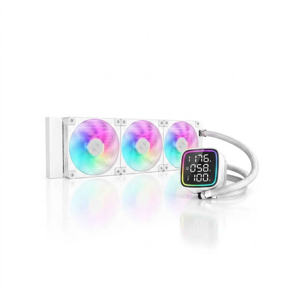 Deepcool LD360 ARGB 360mm ARGB AIO Liquid Cooler With LCD (White)