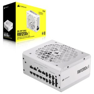 Corsair RM1200X Swift White 1200 Watt 80 PLUS(R) Gold Certified Fully Modular Power Supply White