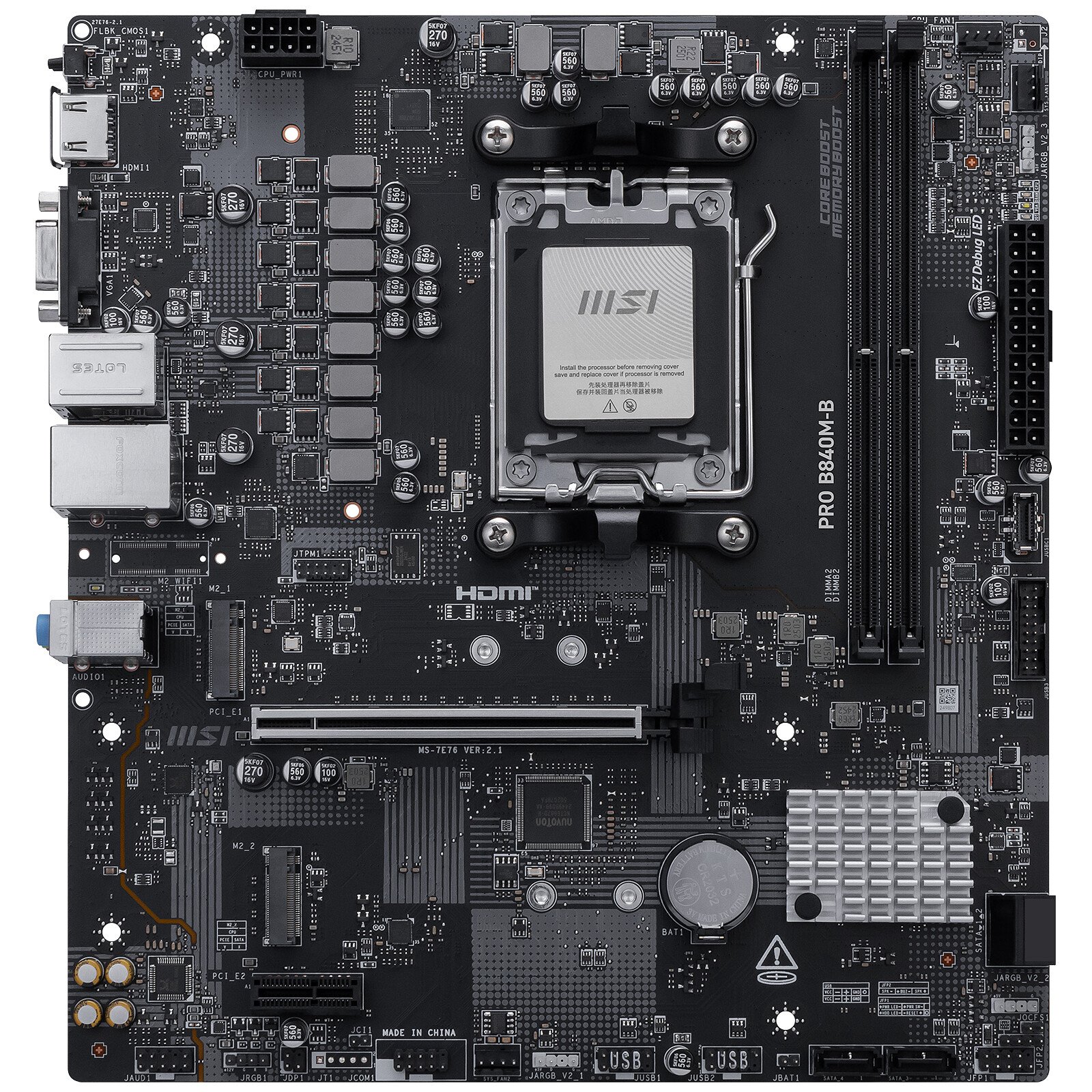 MSI PRO B840M-B Motherboard - Image 3