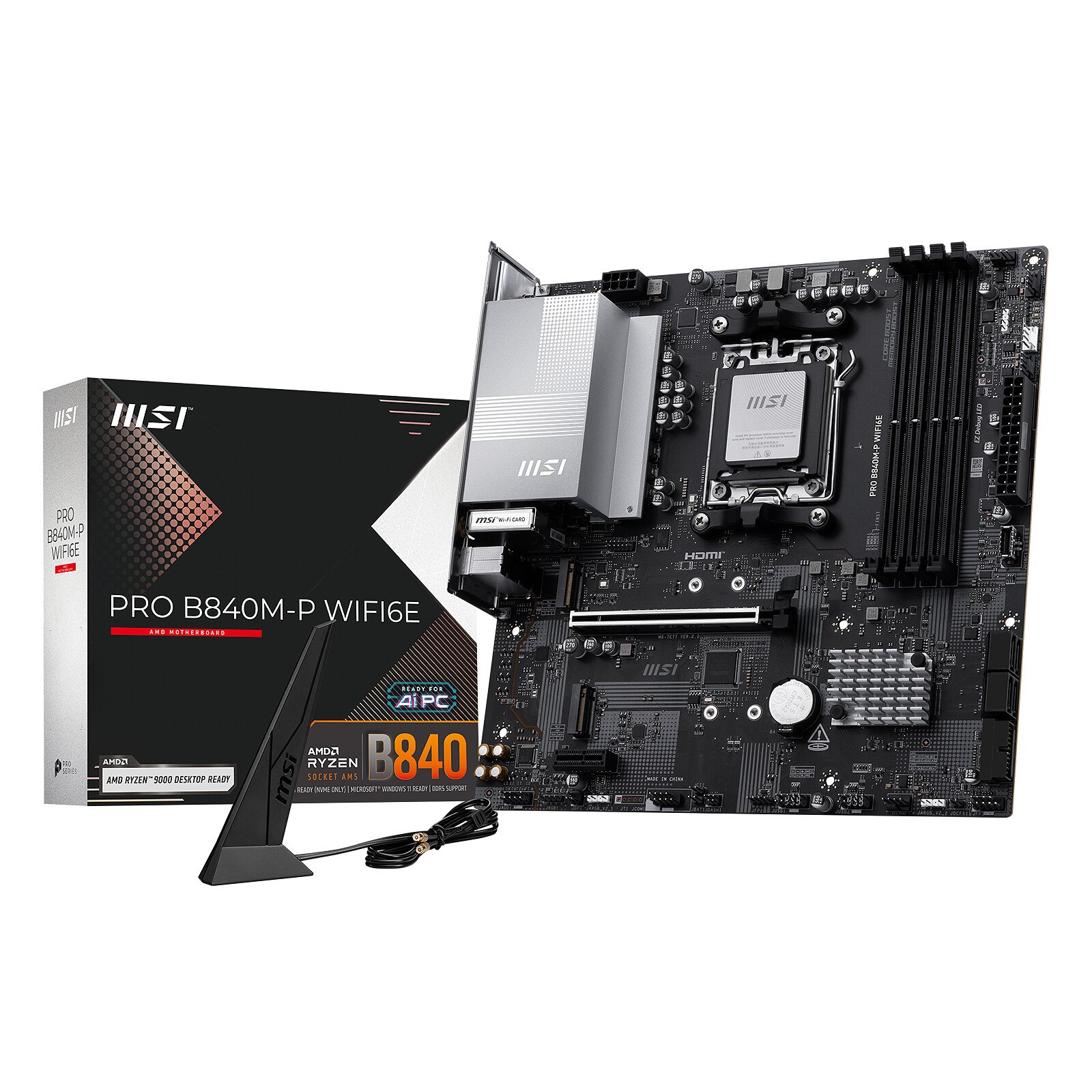 MSI PRO B840M-P WIFI6E Motherboard