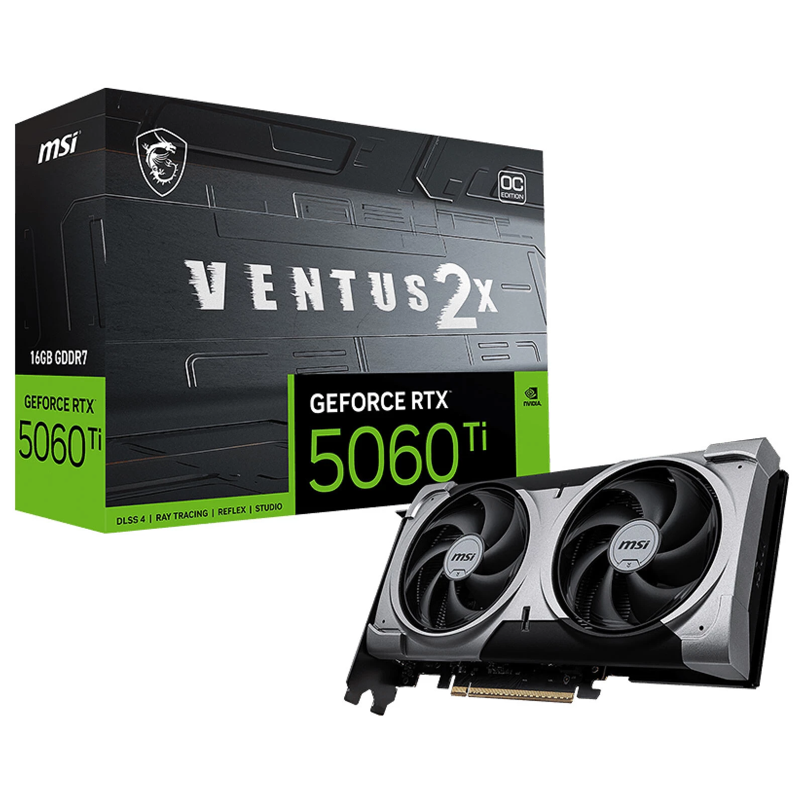 MSI GeForce RTX 5060 Ti 16G VENTUS 2X OC PLUS Graphic Card