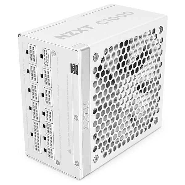 NZXT C1000 Gold 1000 Watts 80 Plus Gold Fully Modular ATX 3.1 Gaming Power Supply White