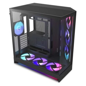 NZXT Chassis H9 Flow RGB+ (2025) Dual-Chamber Mid-Tower Case Black