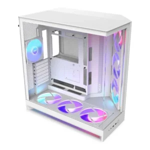 NZXT Chassis H9 Flow RGB+ (2025) Dual-Chamber Mid-Tower Case White