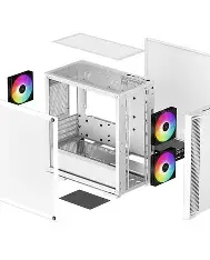 DEEPCOOL CC360 ARGB MATX Mid Tower Cabinet ( White ) - Image 3
