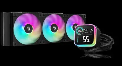 Deepcool LQ360 AIO Digital Display 360 mm Liquid Cooler Black - Image 3