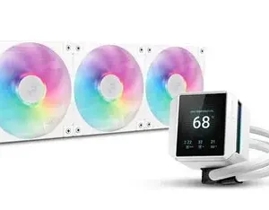 Deepcool MYSTIQUE 360 ARGB WH 360mm AIO Liquid Cooler With 2.8" TFT LCD Screen (White )