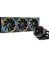 Deepcool LM360 360mm ARGB AIO Liquid Cooler With A Compact 2.4" IPS Display (Black) - Image 4