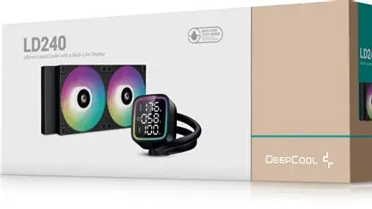 Deepcool LD240 240mm ARGB AIO Liquid Cooler With LCD (Black)