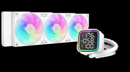 Deepcool LD360 ARGB 360mm ARGB AIO Liquid Cooler With LCD (White) - Image 4