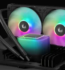 Deepcool LE360 V2 ARGB AIO 360mm CPU Liquid Cooler Black - Image 2