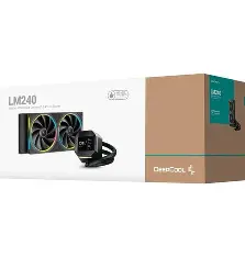 Deepcool LM240 240mm ARGB AIO Liquid Cooler With A Compact 2.4" IPS Display (Black)