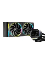 Deepcool LM240 240mm ARGB AIO Liquid Cooler With A Compact 2.4" IPS Display (Black) - Image 3