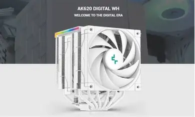 DEEPCOOL AK620 DIGITAL SE White CPU 120mm CPU Air Cooler White - Image 2