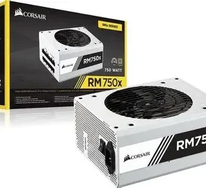 Corsair RM750X Swift White 750 Watt 80 PLUS(R) Gold Certified Fully Modular Power Supply