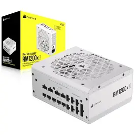 Corsair RM1200X Swift White 1200 Watt 80 PLUS(R) Gold Certified Fully Modular Power Supply White