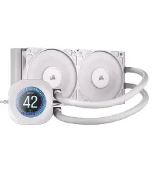 Corsair NAUTILUS 240 LCD Liquid CPU Cooler-White - Image 2