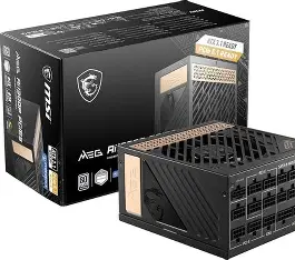 MSI MEG Ai1300P 1300W PCIE5 80 Plus Platinum Fully Modular Power Supply