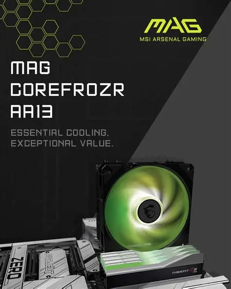 MSI MAG COREFROZR AA13 CPU Cooler With Heatsink AIR Cooler