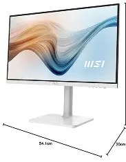 MSI Modern MD2412PW 24" FHD IPS Panel 100Hz HDR Ready Built-in Speakers Professional Monitor White