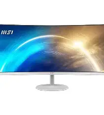 MSI PRO MP341CQW 34" UWQHD Curved Ultra Wide 100Hz Professional Monitor White