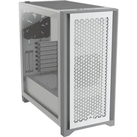 CORSAIR 4000D AIRFLOW Tempered Glass Mid-Tower ATX Case White - Image 2