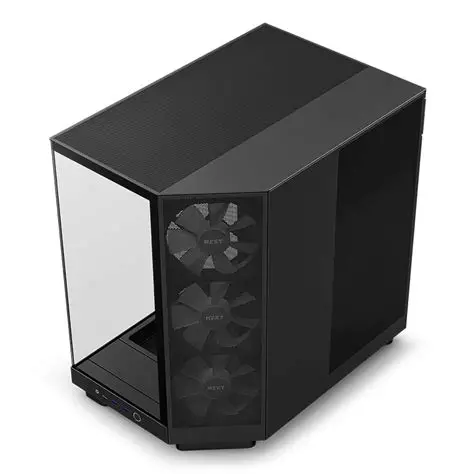 NZXT H6 Flow RGB (2023) Compact Dual-chamber ATX Case Black - Image 3