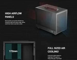 DEEPCOOL CH160 ITX Mini Tower Cabinet (Black)