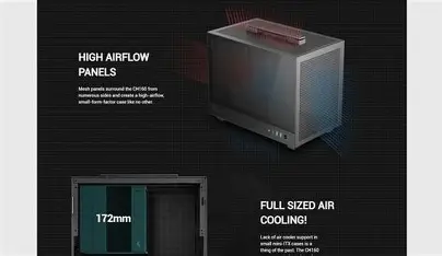 DEEPCOOL CH160 ITX Mini Tower Cabinet (Black)