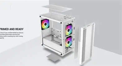 DEEPCOOL CC360 ARGB MATX Mid Tower Cabinet ( White ) - Image 4