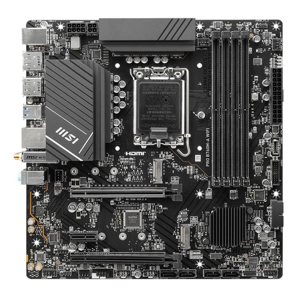 MSI PRO B760M-A WIFI Motherboard - Image 2