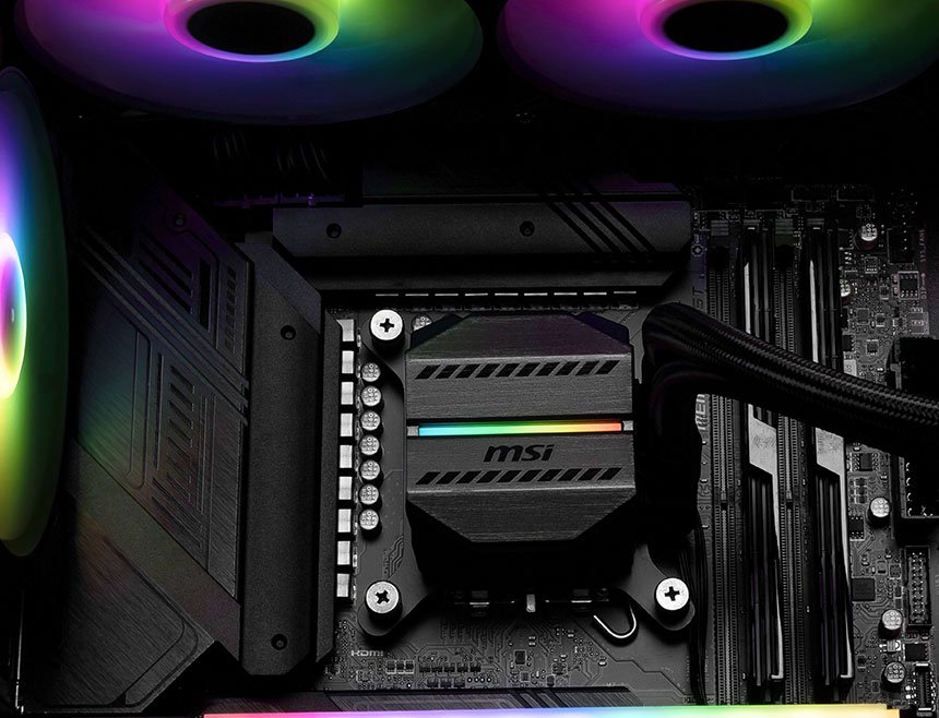 MSI MAG CORELIQUID M240 240mm AIO CPU Liquid Cooler - Image 2