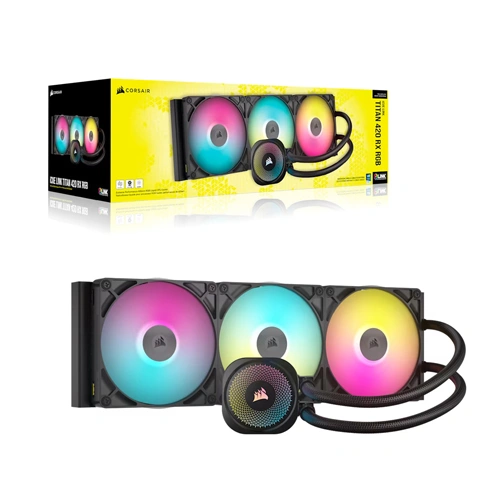 Corsair iCUE LINK TITAN 420 RX RGB AIO Liquid CPU Cooler - Image 3