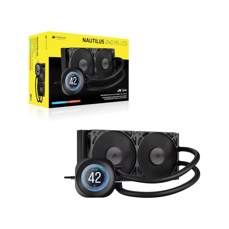 Corsair NAUTILUS 240 RS ARGB Liquid CPU Cooler - Black - Image 3